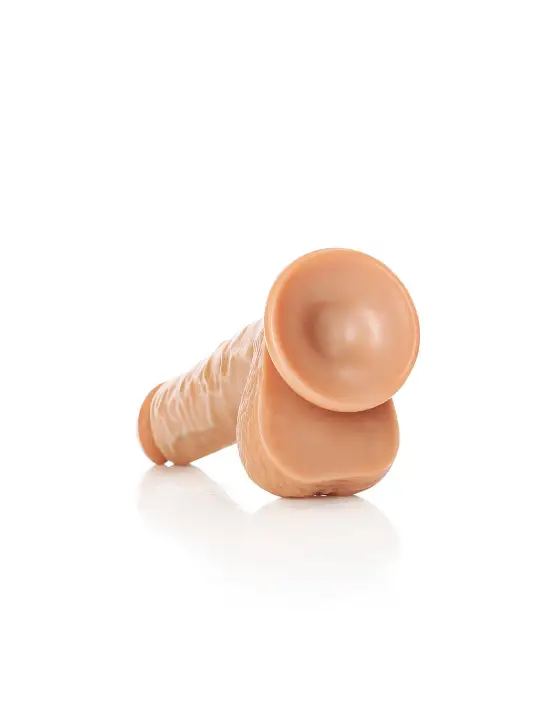 DILDO REALISTA COM TESTÍCULOS STRAIGHT 7 /18 CM REALROCK