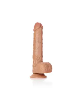 DILDO REALISTA COM TESTÍCULOS STRAIGHT 7 /18 CM REALROCK