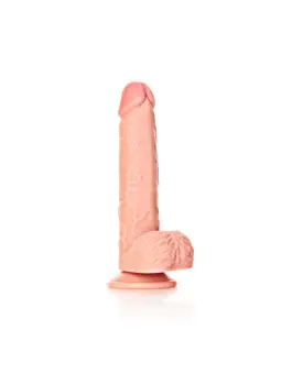 DILDO REALISTA COM TESTÍCULOS STRAIGHT 8 /20,5 CM FLESH REALROCK