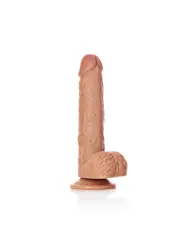 DILDO REALISTA COM TESTÍCULOS STRAIGHT 8 /20,5 CM REALROCK
