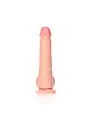 DILDO REALISTA COM TESTÍCULOS STRAIGHT 9 /23 CM FLESH REALROCK