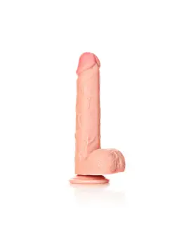 DILDO REALISTA COM TESTÍCULOS STRAIGHT 9 /23 CM FLESH REALROCK