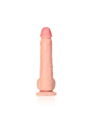DILDO REALISTA COM TESTÍCULOS STRAIGHT 9 /23 CM REALROCK
