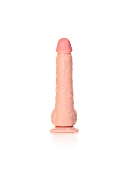DILDO REALISTA COM TESTÍCULOS STRAIGHT 9 /23 CM REALROCK