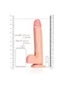DILDO REALISTA COM TESTÍCULOS STRAIGHT 9 /23 CM REALROCK