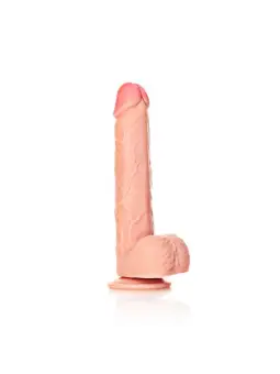 DILDO REALISTA COM TESTÍCULOS STRAIGHT 9 /23 CM REALROCK
