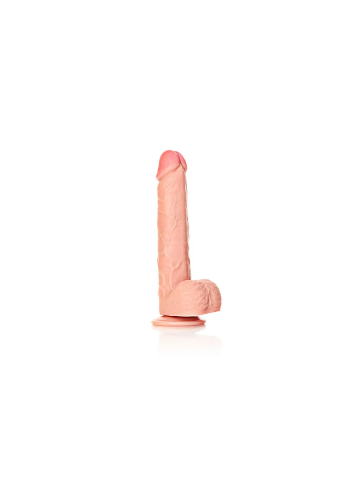 DILDO REALISTA COM TESTÍCULOS STRAIGHT 9 /23 CM REALROCK