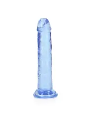 DILDO STRAIGHT REALISTIC CRYSTAL CLEAR 6 /14,5 CM AZUL REALROCK