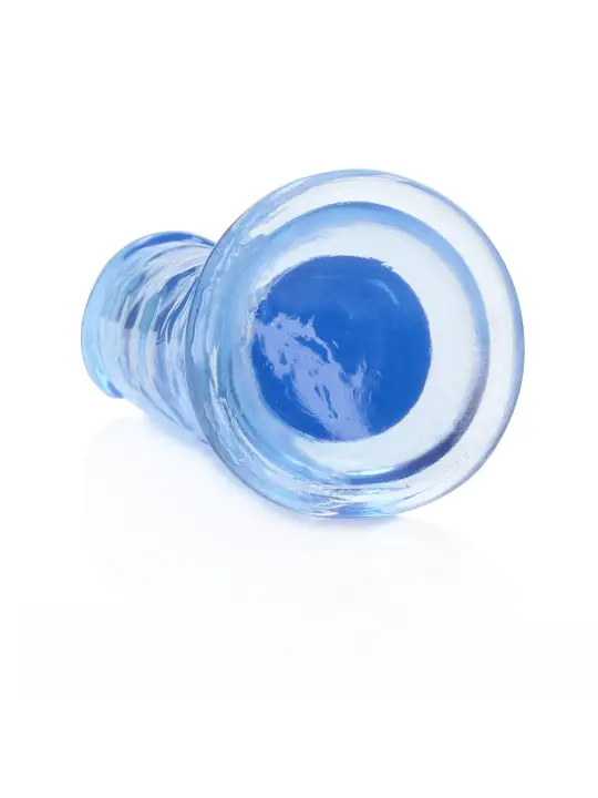 DILDO STRAIGHT REALISTIC CRYSTAL CLEAR 6 /14,5 CM AZUL REALROCK