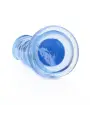 DILDO STRAIGHT REALISTIC CRYSTAL CLEAR 6 /14,5 CM AZUL REALROCK