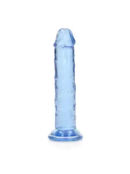 DILDO STRAIGHT REALISTIC CRYSTAL CLEAR 6 /14,5 CM AZUL REALROCK