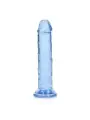 DILDO STRAIGHT REALISTIC CRYSTAL CLEAR 6 /14,5 CM AZUL REALROCK