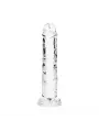 DILDO STRAIGHT REALISTIC CRYSTAL CLEAR 6 /14,5 CM TRANSPARENTE REALROCK