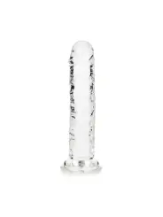 DILDO STRAIGHT REALISTIC CRYSTAL CLEAR 6 /14,5 CM TRANSPARENTE REALROCK