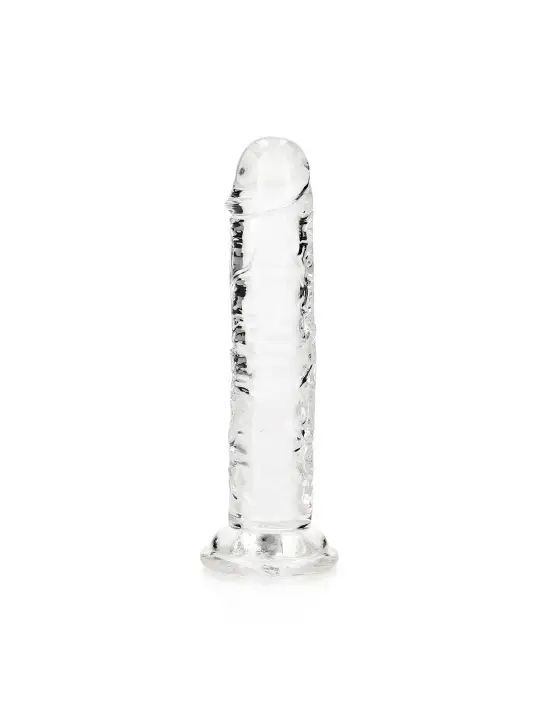 DILDO STRAIGHT REALISTIC CRYSTAL CLEAR 6 /14,5 CM TRANSPARENTE REALROCK