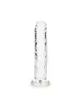 DILDO STRAIGHT REALISTIC CRYSTAL CLEAR 6 /14,5 CM TRANSPARENTE REALROCK