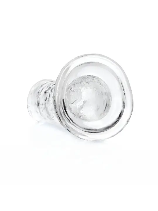 DILDO STRAIGHT REALISTIC CRYSTAL CLEAR 6 /14,5 CM TRANSPARENTE REALROCK