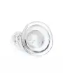 DILDO STRAIGHT REALISTIC CRYSTAL CLEAR 6 /14,5 CM TRANSPARENTE REALROCK