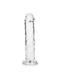 DILDO STRAIGHT REALISTIC CRYSTAL CLEAR 6 /14,5 CM TRANSPARENTE REALROCK