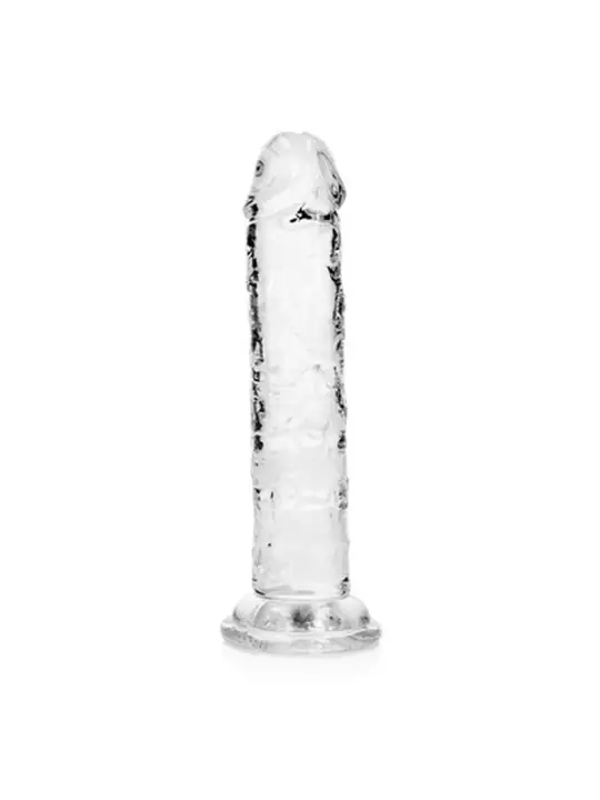 DILDO STRAIGHT REALISTIC CRYSTAL CLEAR 6 /14,5 CM TRANSPARENTE REALROCK