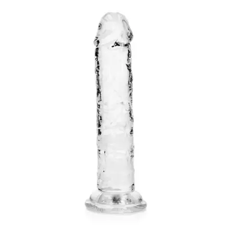 DILDO STRAIGHT REALISTIC CRYSTAL CLEAR 6 /14,5 CM TRANSPARENTE REALROCK