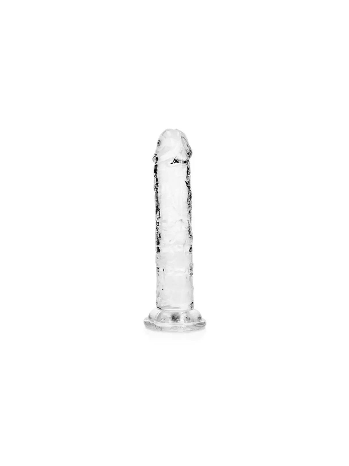 DILDO STRAIGHT REALISTIC CRYSTAL CLEAR 6 /14,5 CM TRANSPARENTE REALROCK