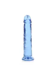 DILDO STRAIGHT REALISTIC CRYSTAL CLEAR 7 /18 CM AZUL REALROCK