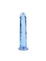 DILDO STRAIGHT REALISTIC CRYSTAL CLEAR 7 /18 CM AZUL REALROCK
