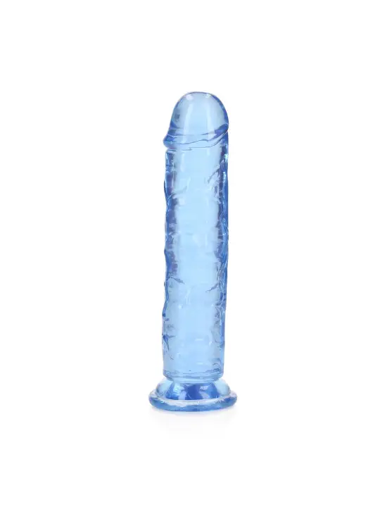 DILDO STRAIGHT REALISTIC CRYSTAL CLEAR 7 /18 CM AZUL REALROCK