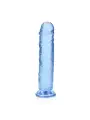 DILDO STRAIGHT REALISTIC CRYSTAL CLEAR 7 /18 CM AZUL REALROCK