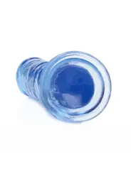 DILDO STRAIGHT REALISTIC CRYSTAL CLEAR 7 /18 CM AZUL REALROCK