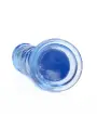 DILDO STRAIGHT REALISTIC CRYSTAL CLEAR 7 /18 CM AZUL REALROCK