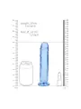 DILDO STRAIGHT REALISTIC CRYSTAL CLEAR 7 /18 CM AZUL REALROCK