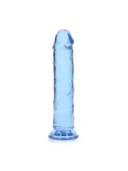 DILDO STRAIGHT REALISTIC CRYSTAL CLEAR 7 /18 CM AZUL REALROCK