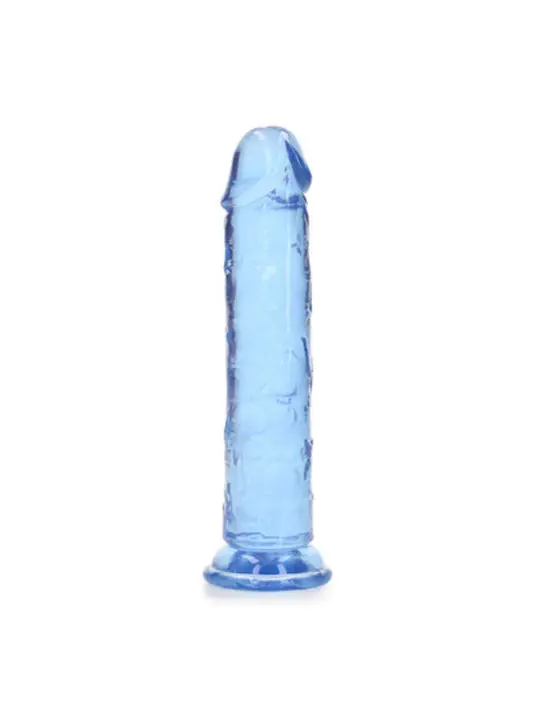 DILDO STRAIGHT REALISTIC CRYSTAL CLEAR 7 /18 CM AZUL REALROCK