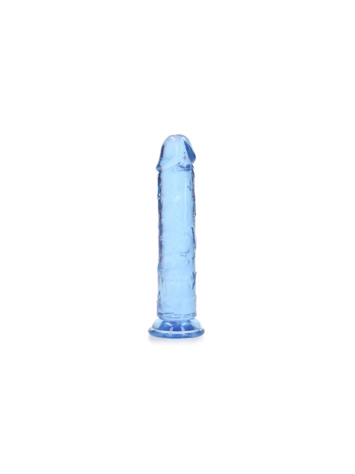 DILDO STRAIGHT REALISTIC CRYSTAL CLEAR 7 /18 CM AZUL REALROCK