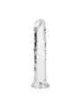 DILDO STRAIGHT REALISTIC CRYSTAL CLEAR 7 /18 CM TRANSPARENTE REALROCK