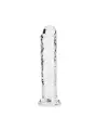 DILDO STRAIGHT REALISTIC CRYSTAL CLEAR 7 /18 CM TRANSPARENTE REALROCK