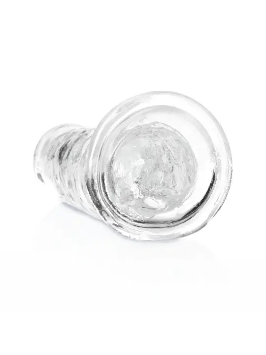 DILDO STRAIGHT REALISTIC CRYSTAL CLEAR 7 /18 CM TRANSPARENTE REALROCK
