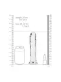 DILDO STRAIGHT REALISTIC CRYSTAL CLEAR 7 /18 CM TRANSPARENTE REALROCK