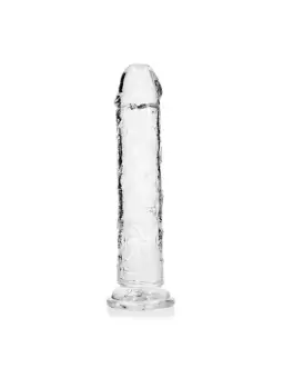DILDO STRAIGHT REALISTIC CRYSTAL CLEAR 9 /23 CM TRANSPARENTE REALROCK