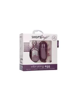 OVO VIBRATÓRIO COM COMANDO L ROXO SHOTS TOYS