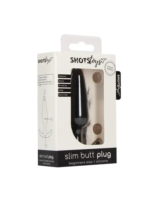 PLUG ANAL SLIM BEGINNER PRETO SHOTS TOYS
