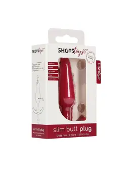 PLUG ANAL SLIM BEGINNER VERMELHO SHOTS TOYS