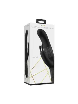 VIBRADOR IZARA ROTATING BEADS RABBIT BLACK VIVE