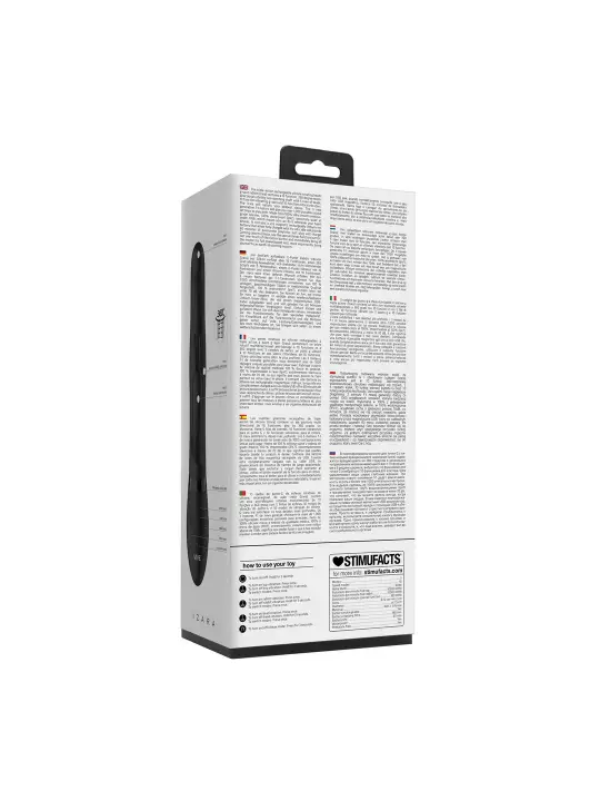 VIBRADOR IZARA ROTATING BEADS RABBIT BLACK VIVE