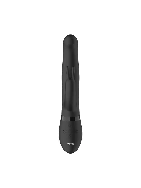 VIBRADOR IZARA ROTATING BEADS RABBIT BLACK VIVE