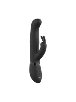 VIBRADOR IZARA ROTATING BEADS RABBIT BLACK VIVE