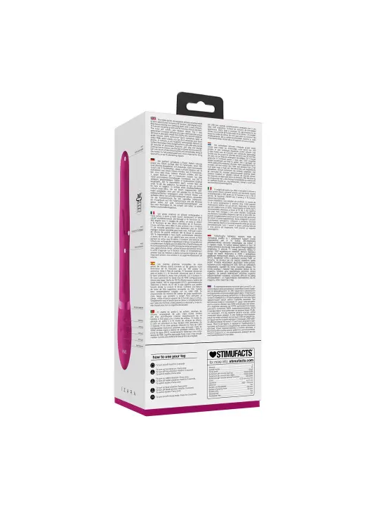 VIBRADOR IZARA ROTATING BEADS RABBIT ROSA VIVE