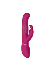 VIBRADOR IZARA ROTATING BEADS RABBIT ROSA VIVE
